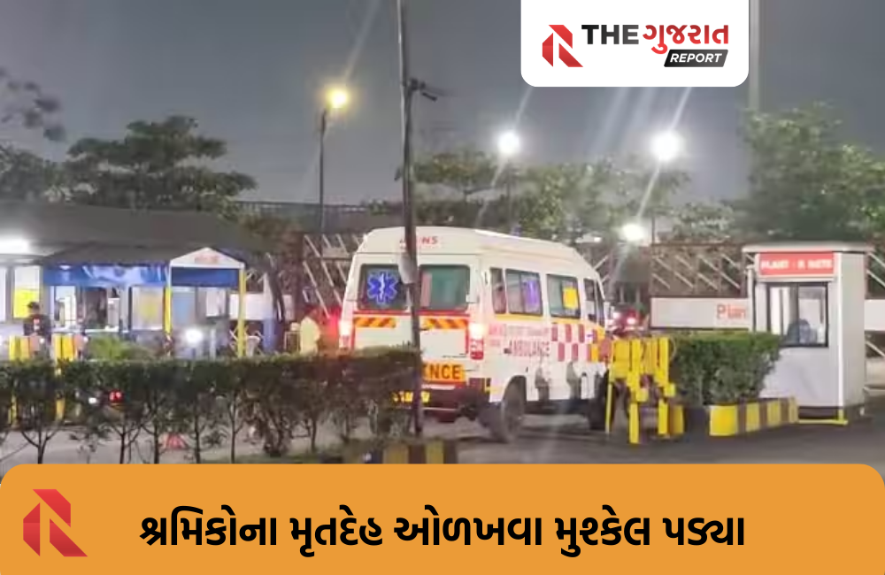 સુરતઃ AMNS કંપનીના પ્લાન્ટમાં આગ, 4 મજૂરોના, 10 ગંભીર