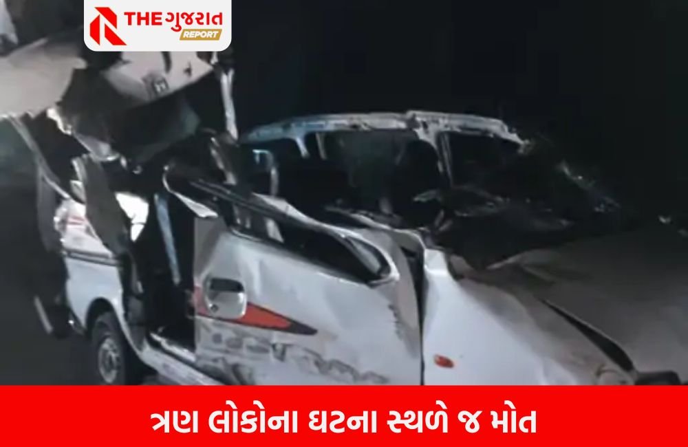 સુરેન્દ્રનગરના ધ્રાંગધ્રા-માલવણ હાઇવે પર ટ્રક-ઈકો વચ્ચે ગમખ્વાર અકસ્માત; ત્રણ લોકોના મોત 4 ગંભીર