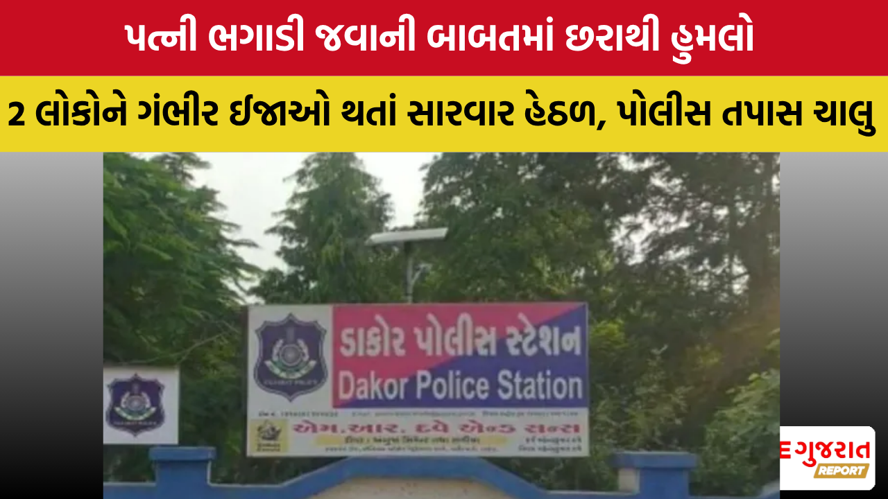 Thasra:  કાલસરમાં પત્ની ભગાડી જવા બાબતે પૂર્વ પતિનો છરાથી હુમલો, બે લોકો ગંભીર