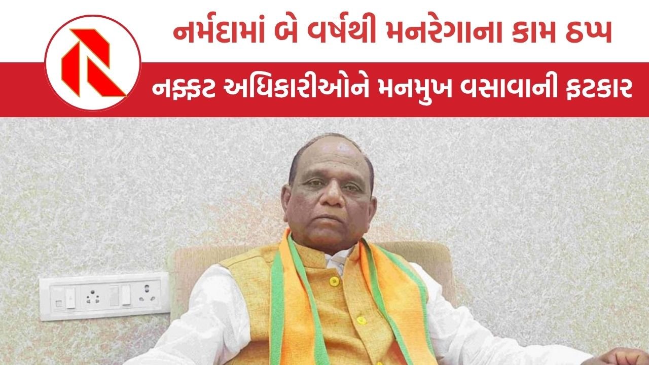Mansukh Vasava on MGNREGA: નર્મદામાં બે વર્ષથી કામ ઠપ્પ, નફ્ફટ અધિકારીઓને મનમુખ વસાવાની ફટકાર
