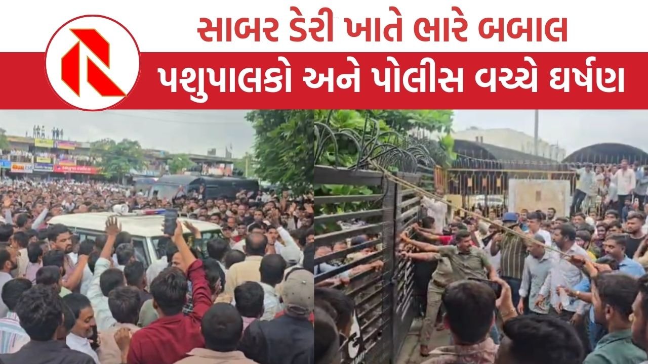 Sabarkantha: પશુપાલકો અને પોલીસ વચ્ચે ઘર્ષણ, ટોળાને વિખરેવા ટીયરગેસના શેલ છોડ્યા, કર્યો લાઠીચાર્જ