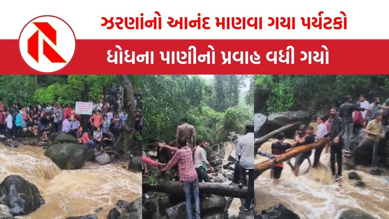 Junagadh: ગિરનાર પર્વત પર 150 લોકો ફસાયા,  ભારે વરસાદની વચ્ચે પોલીસ અને વન વિભાગે આ રીતે કર્યા રેસ્ક્યું