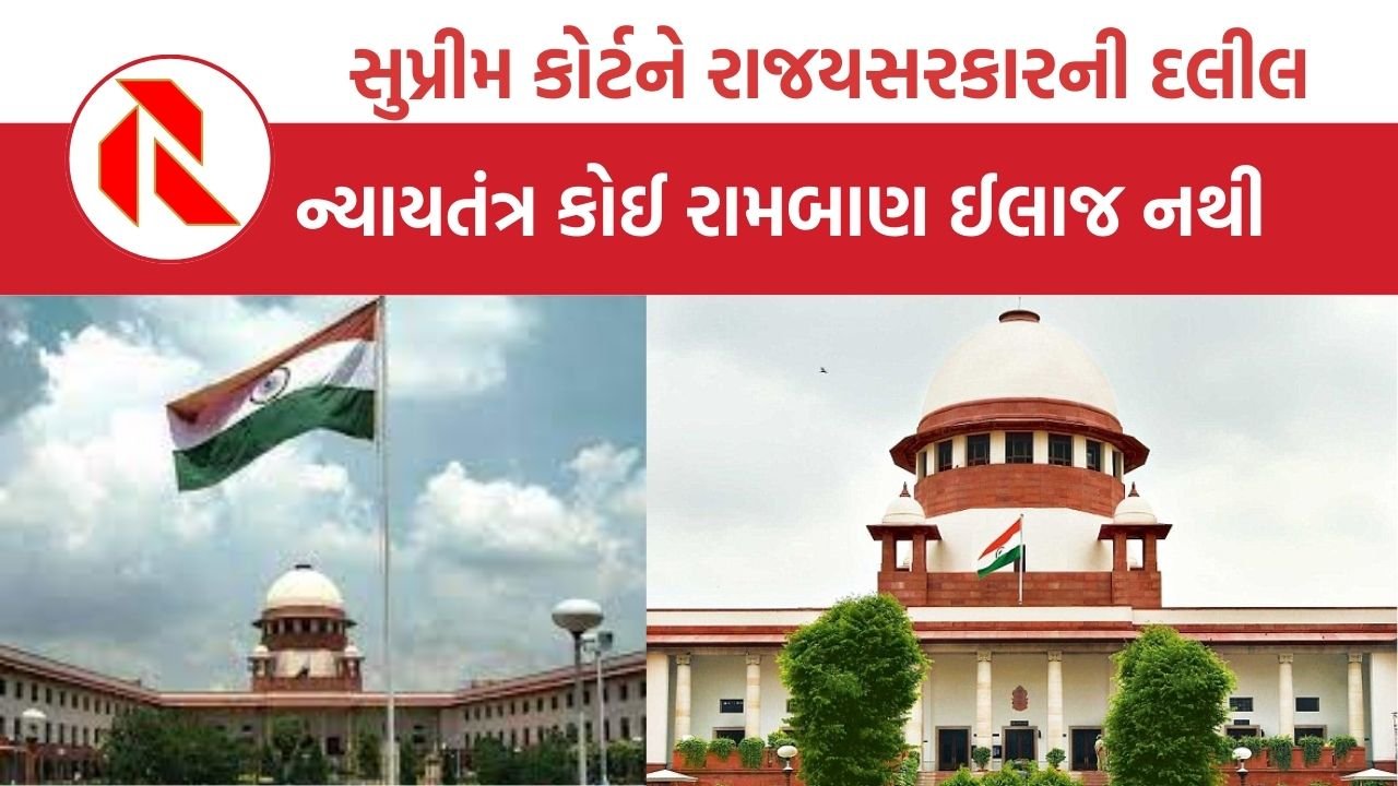 Argument to the Supreme Court: સુપ્રીમકોર્ટને રાજયસરકારે કરી દલીલ, ન્યાયતંત્ર કોઈ રામબાણ ઈલાજ નથી