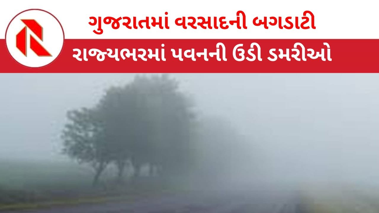 Mini storm: ગુજરાતમાં પવન-ગાજવીજ સાથે જામ્યો વરસાદી માહોલ,ખેડૂતોને વ્યાપક નુકશાન