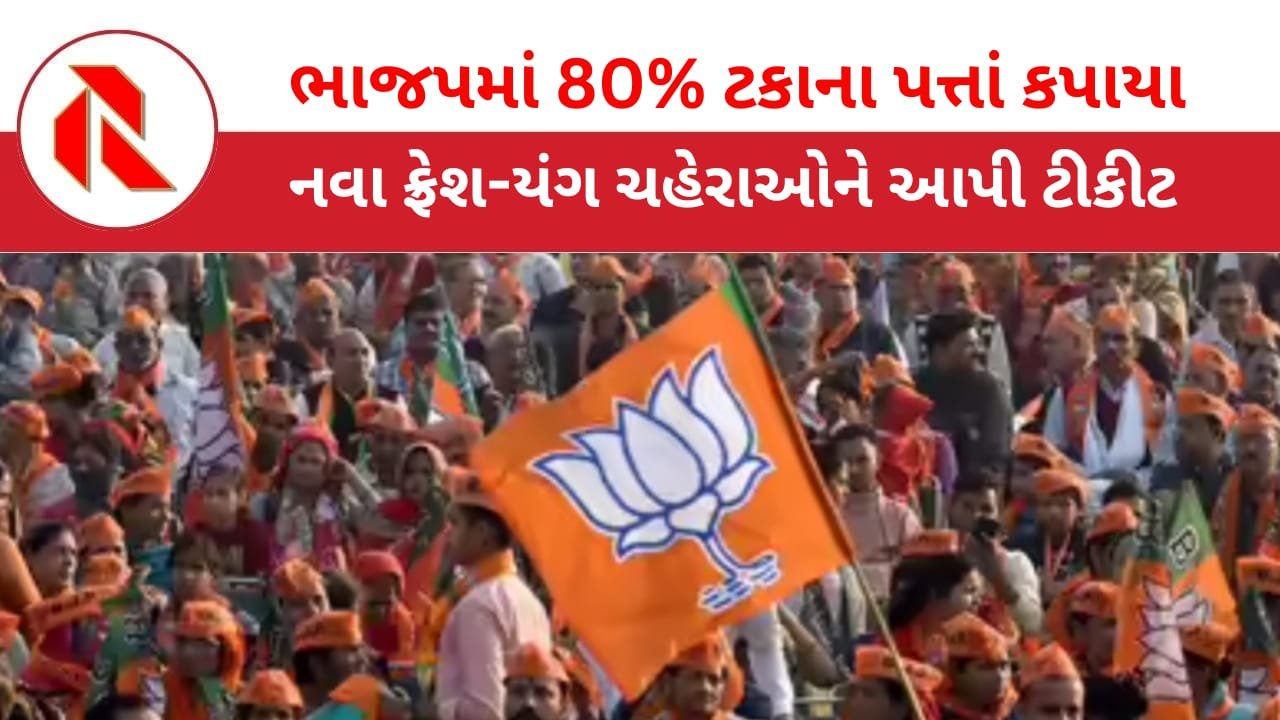 Gujarat Politics: ભાજપે રણનીતિ બદલી! નવા ઉત્સાહી-ફ્રેશ-યંગ ચહેરાઓને ટીકીટ આપી!જુના જોગીઓને પાર્ટીની સેવાનો મોકો અપાયો!