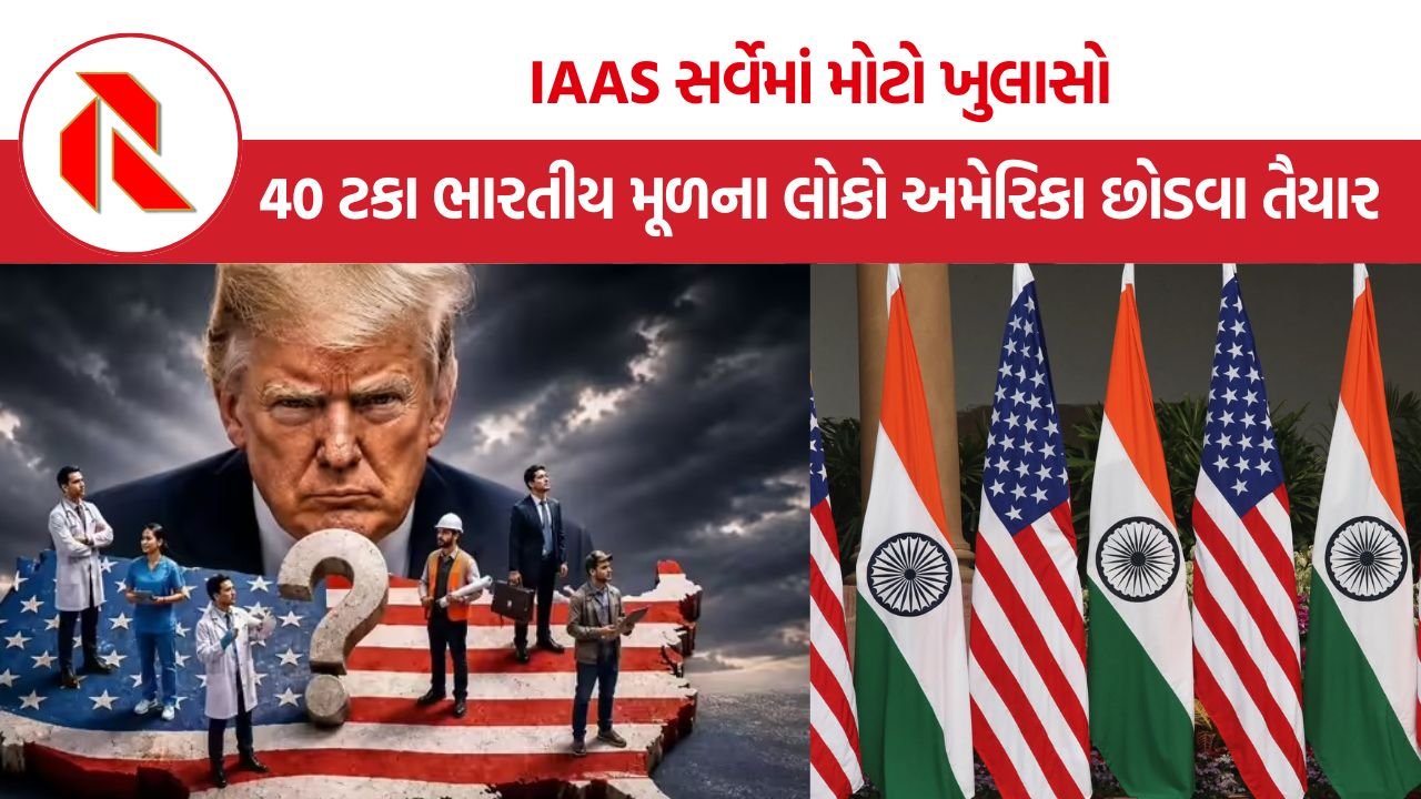 Indian Americans leaving USA: ટ્રમ્પની નીતિઓથી નારાજ 40 ટકા ભારતીય મૂળના લોકો અમેરિકા છોડવા તૈયાર, IAAS સર્વેમાં ચોંકાવનારો ખુલાસો