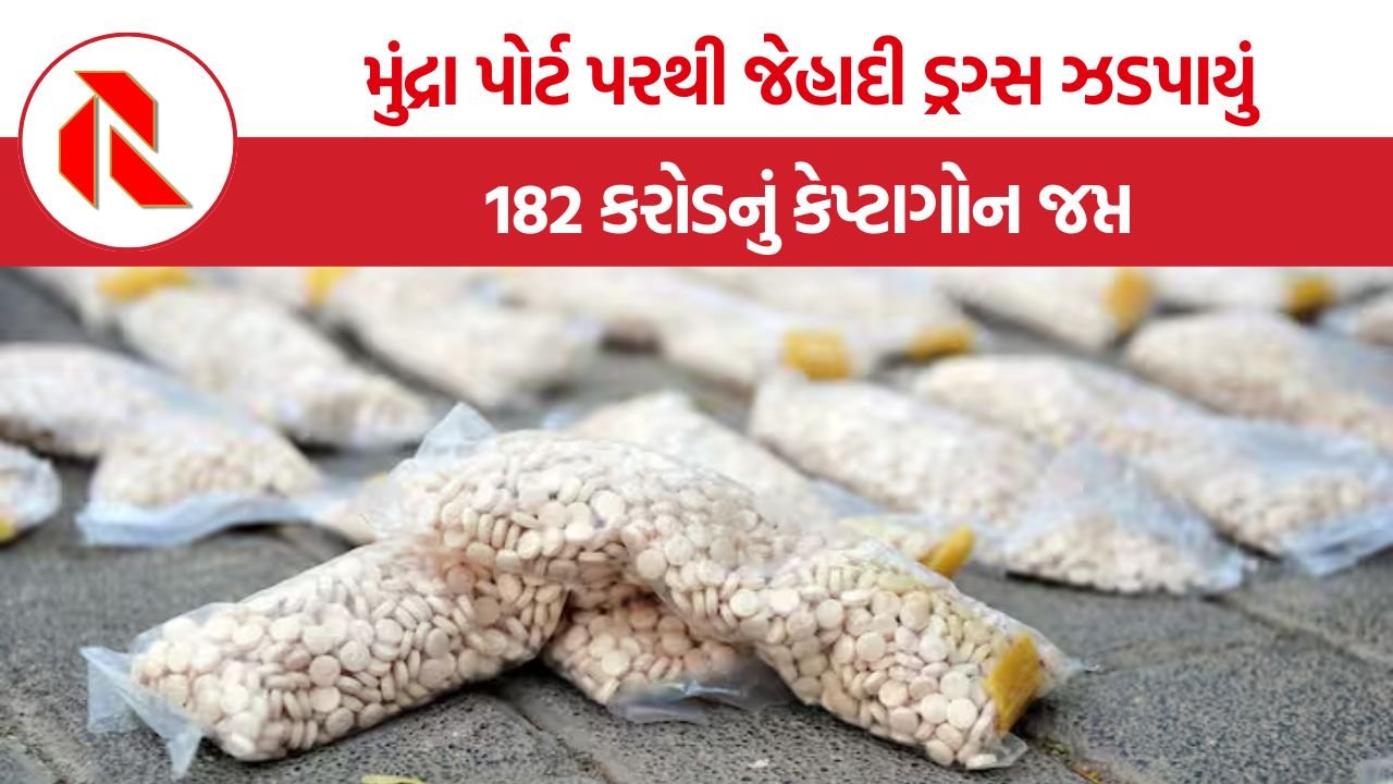 Mundra Port Captagon Drugs Seized: દેશમાં પહેલીવાર પકડાયું ખતરનાક ‘જેહાદી ડ્રગ્સ’, મુંદ્રા પોર્ટ પર ૧૮૨ કરોડના કેપ્ટાગોન પાવડર સાથે આંતરરાષ્ટ્રીય નેટવર્કનો પર્દાફાશ!