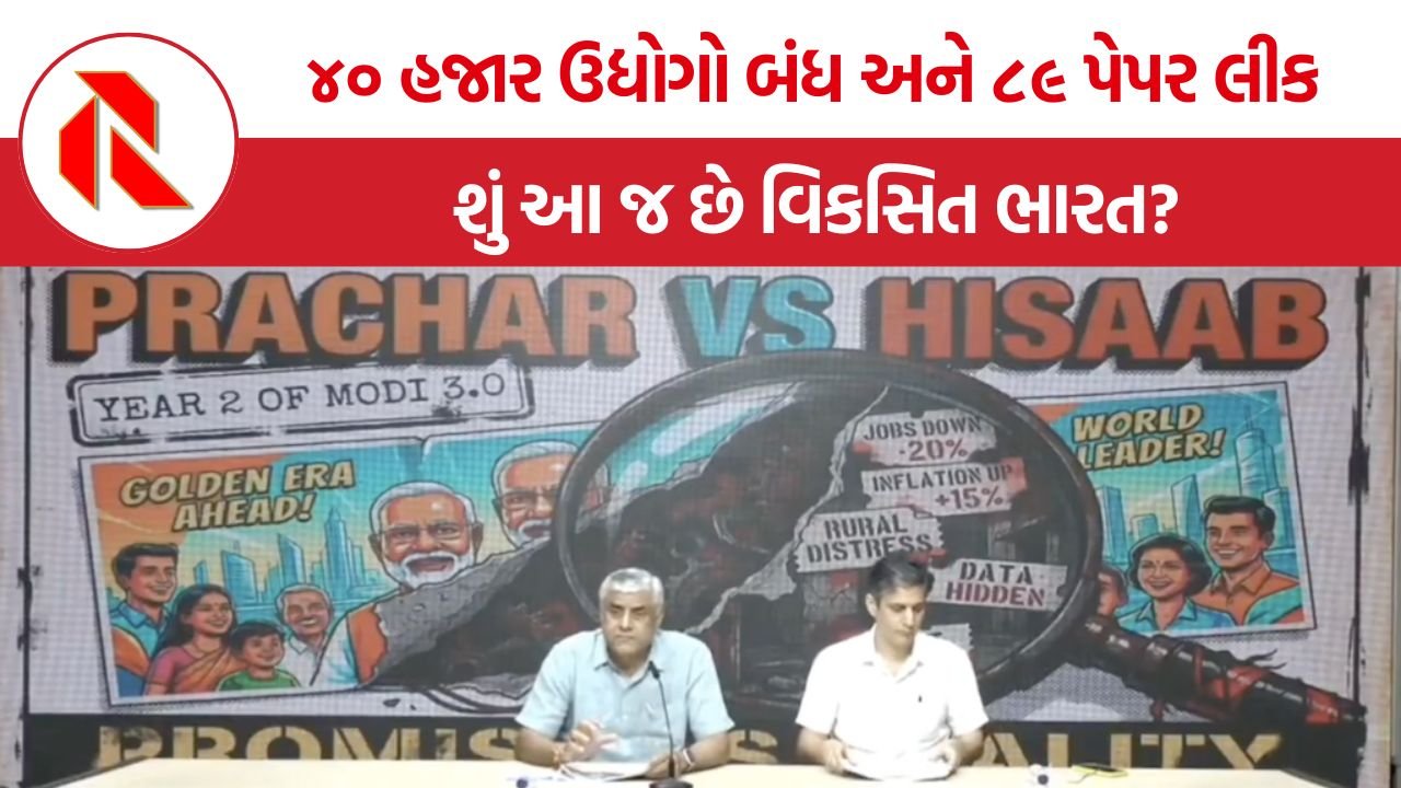 Modi Govt Report Card: બેરોજગારીનો વિસ્ફોટ અને મોંઘવારીનો માર! કોંગ્રેસે મોદી સરકારનું કાઢ્યું ‘રિપોર્ટ કાર્ડ’.
