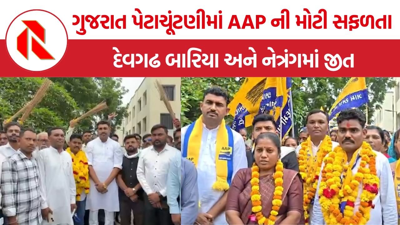 AAP Gujarat local body election: ચૈતર વસાવાની ગેરહાજરી છતાં આદિવાસી વિસ્તારમાં AAP નો દબદબો, પેટાચૂંટણીમાં મોટી જીત