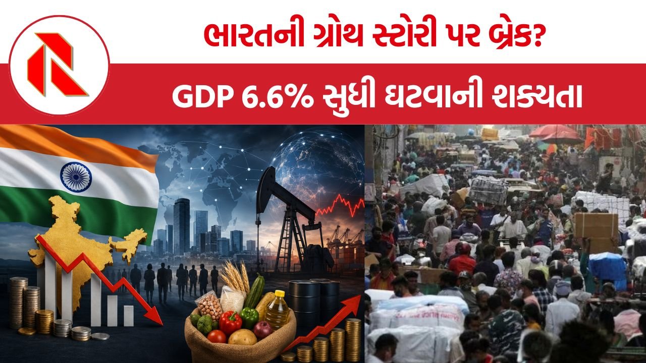 India GDP Growth: ભારતની ગ્રોથ સ્ટોરી પર બ્રેક? GDP 6.6% સુધી ઘટવાની શક્યતા પાછળના 3 મોટા કારણો