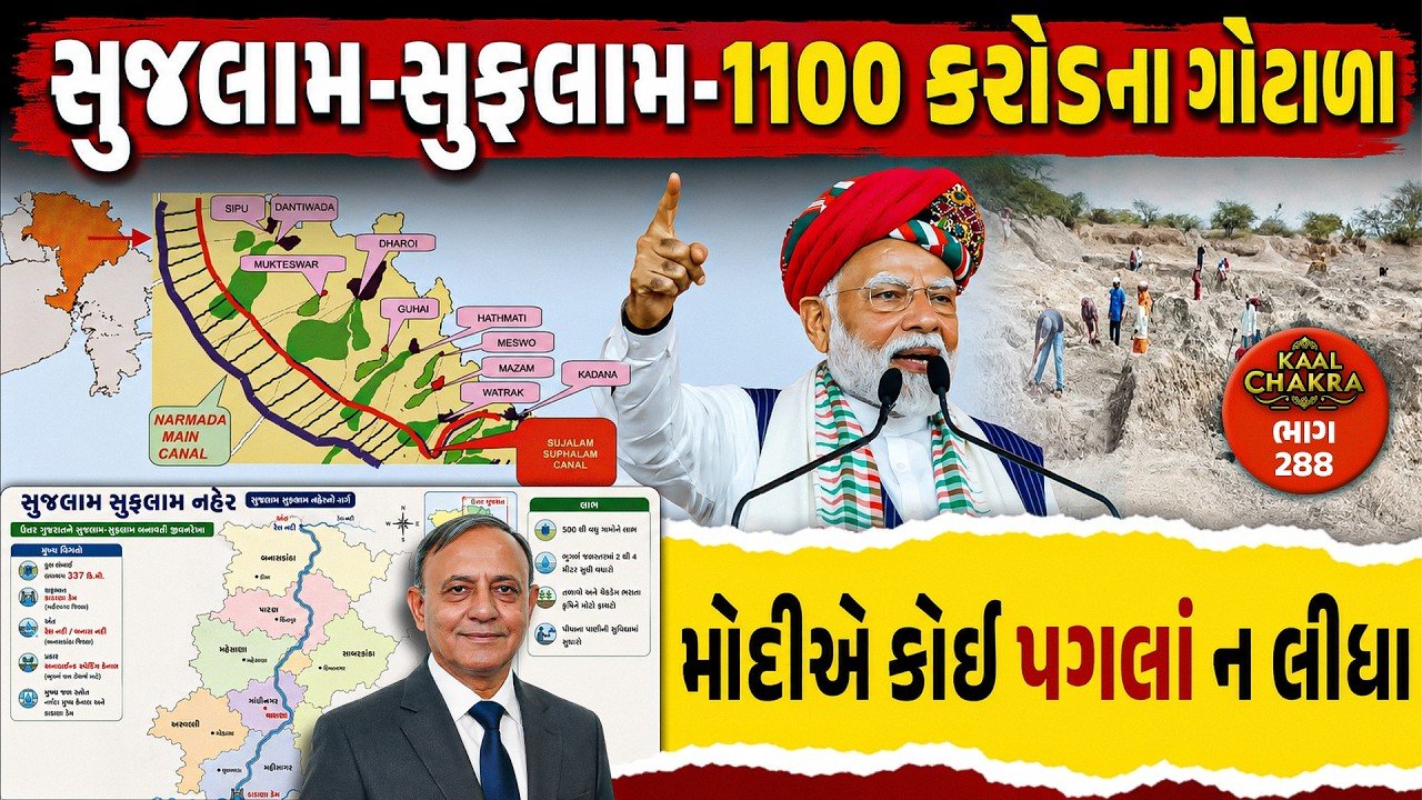 Sujalam Sufalam Yojna Scam: સુજલામ-સુફલામ-1100 કરોડના ગોટાળા, મોદીએ કોઈ પગલાં ન લીધા