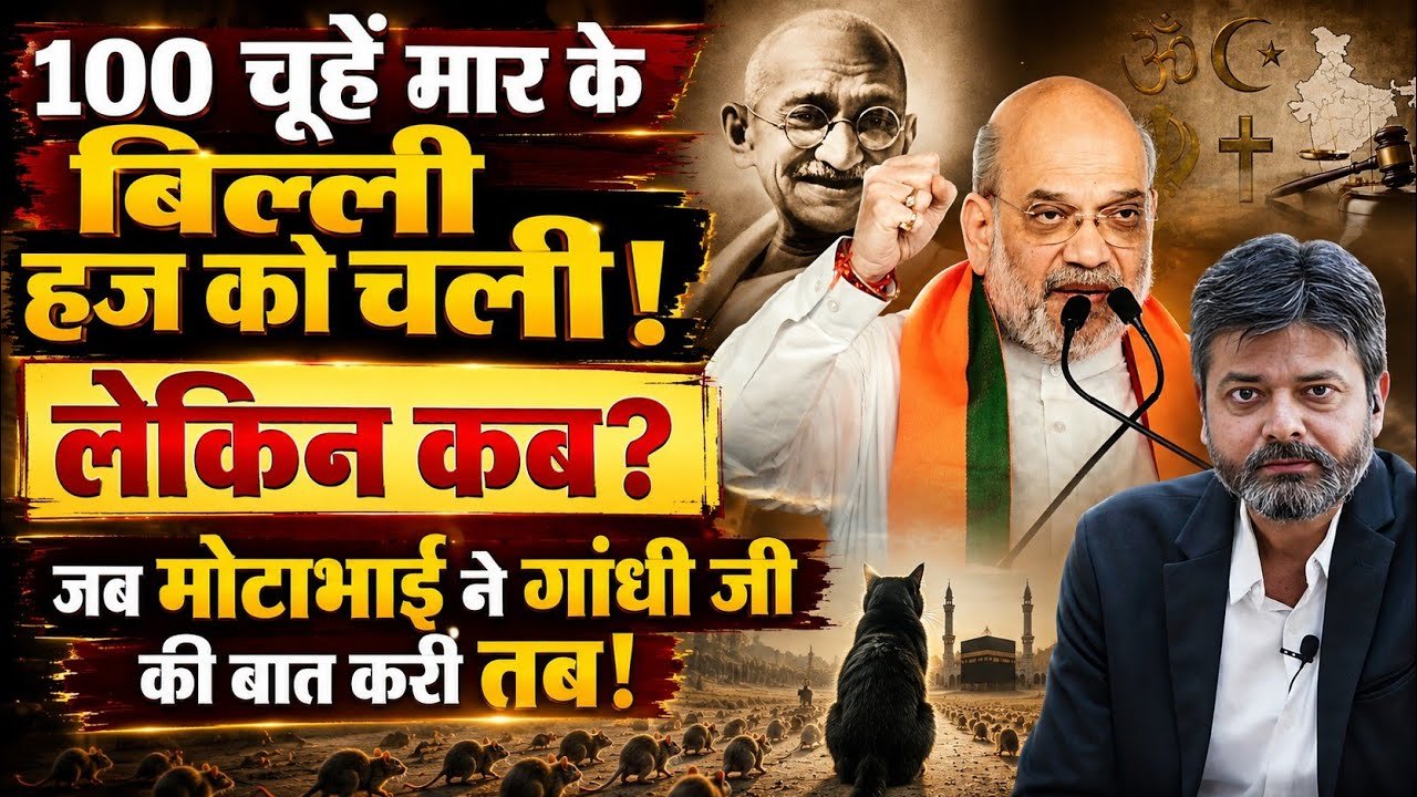 Amit Shah Gandhi Speech: 100 ઉંદરો મારીને બિલાડી હજ કરવા ચાલી! પરંતુ ક્યારે?… જ્યારે મોટાભાઈએ ગાંધીજીની વાત કરી ત્યારે!