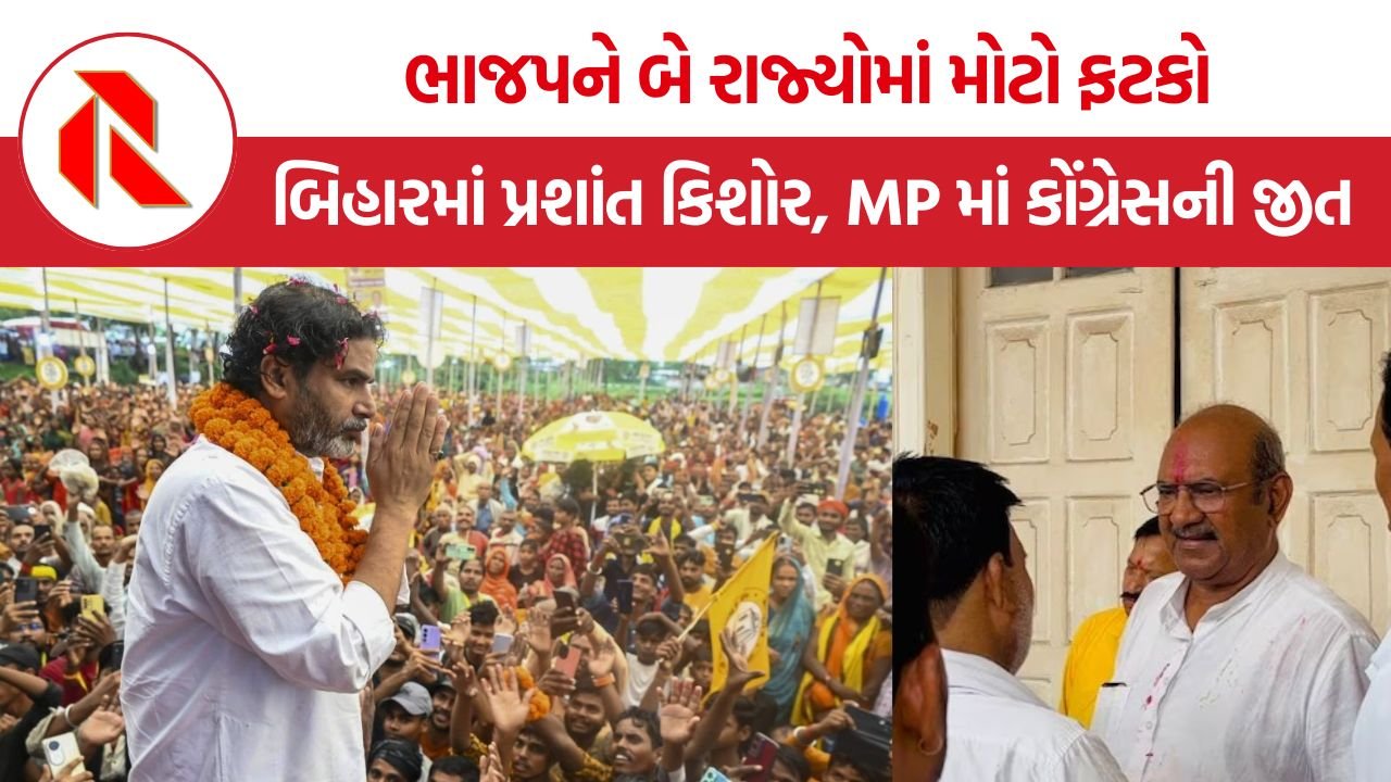 Bankipur-Datia byelection Result: ભાજપને ડબલ ઝટકો! બિહારમાં પ્રશાંત કિશોર, મધ્ય પ્રદેશમાં કોંગ્રેસની મોટી જીત
