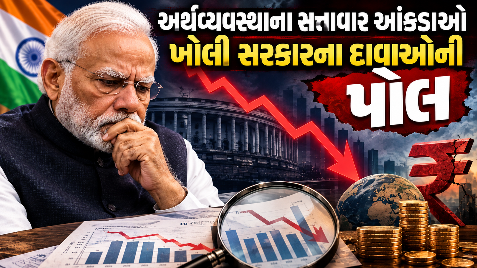 India Economy Crisis: સરકારના વિકાસના દાવા સામે સત્તાવાર ડેટા શું કહે છે? સંપૂર્ણ વિશ્લેષણ