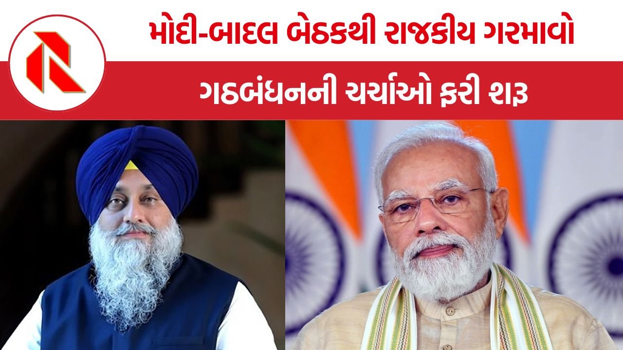 Modi-Sukhbir Badal Meeting: પંજાબમાં ફરી BJP-SAD ગઠબંધન? મોદી-સુખબીર બાદલની મુલાકાતે વધારી અટકળો