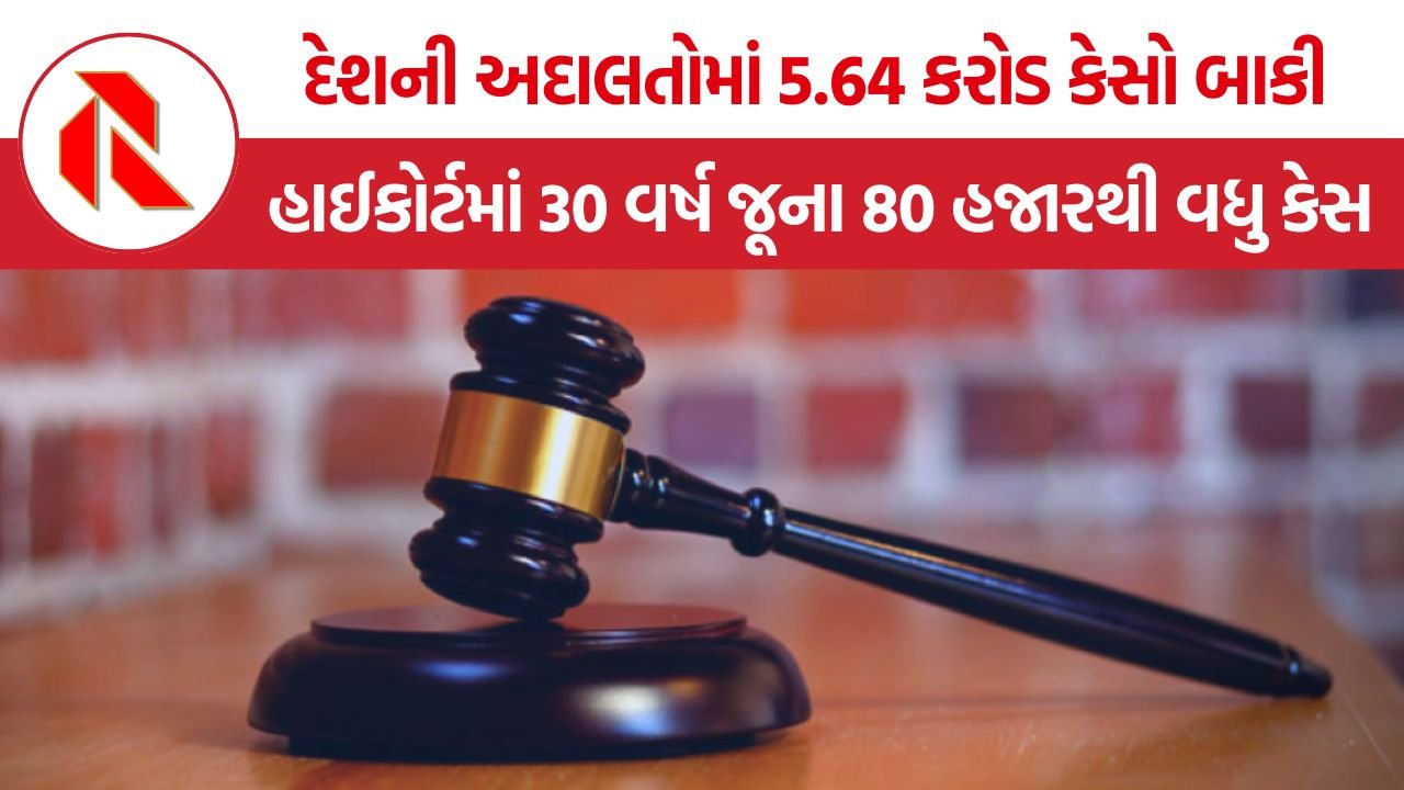 Pending Court Cases India: દેશની અદાલતોમાં 5.64 કરોડ કેસો બાકી, હાઈકોર્ટમાં 30 વર્ષ જૂના 80 હજારથી વધુ કેસ