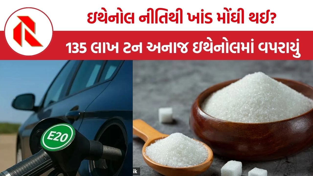 Sugar Price Food Inflation: ઇથેનોલ નીતિથી ખાંડ મોંઘી થઈ? 135 લાખ ટન અનાજ ઇથેનોલમાં વપરાયું, ₹14,900 કરોડની છૂપી સબસિડીનો દાવો