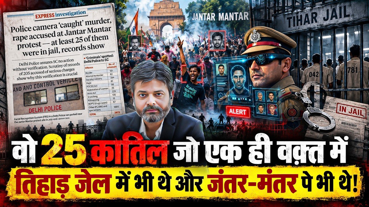 Jantar Mantar Protest Facial Recognition: તે ૨૫ કિલરો જે એક જ સમયે તિહાર જેલમાં પણ હતા અને જંતર-મંતર પર પણ હતા!