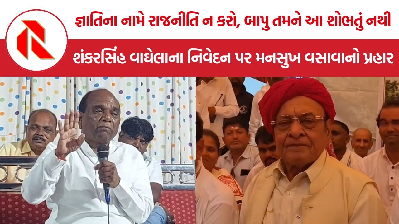 Mansukh Vasava: ‘જ્ઞાતિના નામે રાજનીતિ ન કરો’, શંકરસિંહ વાઘેલા સામે મનસુખ વસાવાનો સીધો પ્રહાર